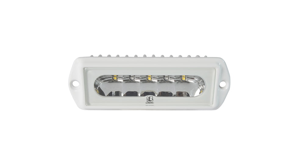 Lumitec Capri2 Flush Mount 1000 Lumens LED Dimming Flood Light, White/Red, 101100