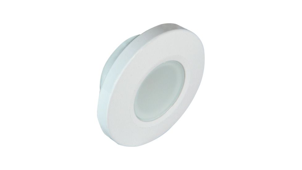 Lumitec Orbit 210 Lumens LED Flush Mount Down Light w/ White Housing, Spectrum RGBW, 112527