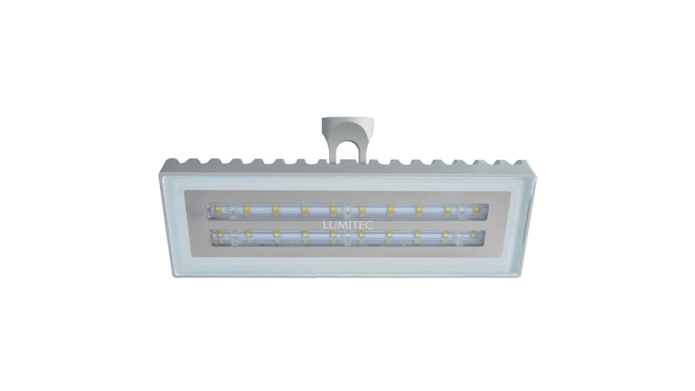 Lumitec Maxillume2 2100 Lumens LED High Power/Pedestal Mount Flood Dimming Light, Brushed Finish, White, 101133