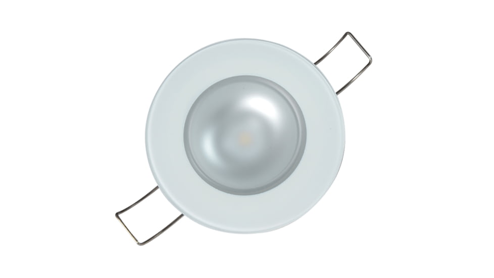 Lumitec Mirage 380 Lumens LED Flush Mount Down Light w/ Red/Blue Non Dimming / White Dimming, Glass Finish, 113198