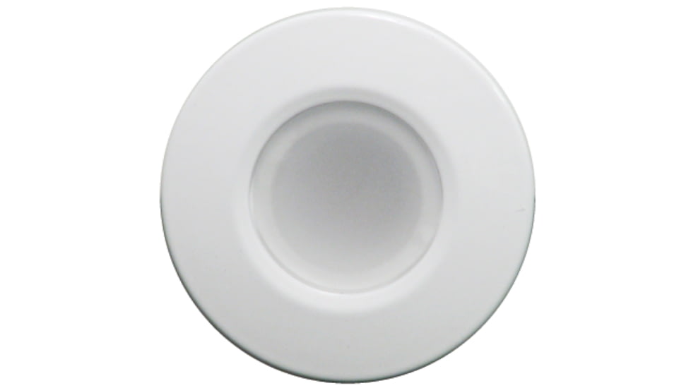 Lumitec Orbit 210 Lumens LED Flush Mount Down Non-Dimming Light, White Finish, Blue/Red/Purple/White, 112520