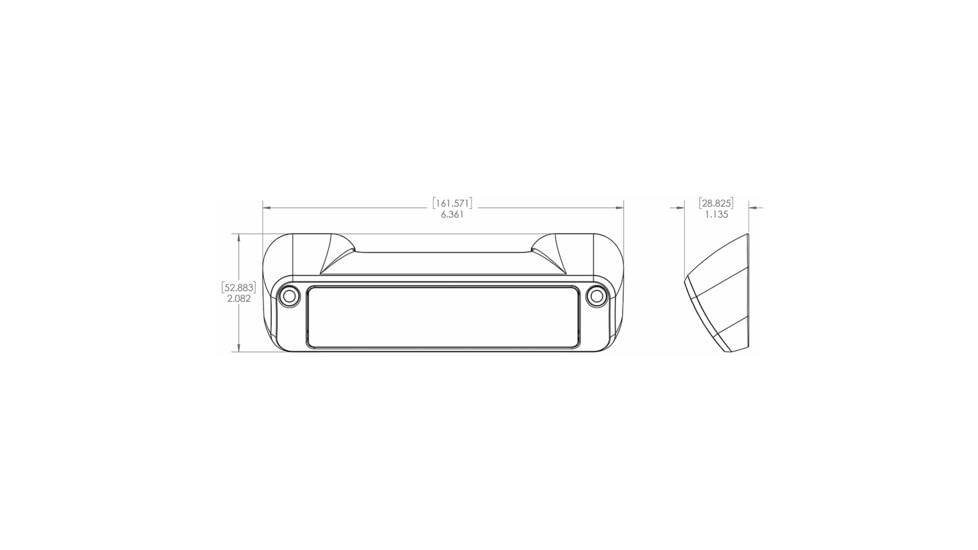 Lumitec Perimeter 1000+ Lumens Non-Dimming Light, White Finish, White, 101475