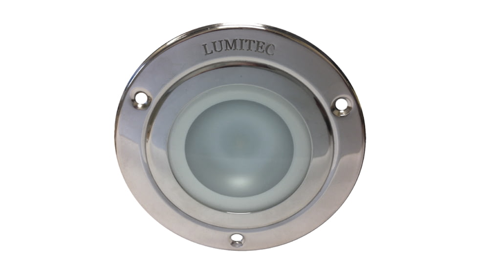 Lumitec Shadow 380 Lumens LED Flush Mount Down Light, Polished Finish, Spectrum RGBW, 114117