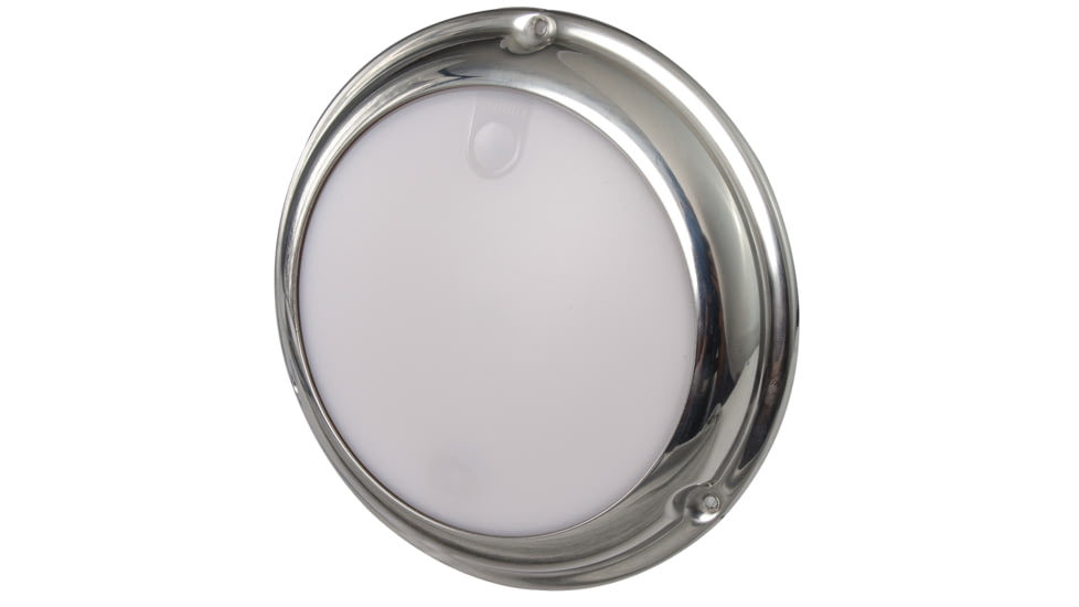 Lumitec TouchDome 244 Lumens LED Dome Dimming Light, Polished SS Finish, White/Red, 101098