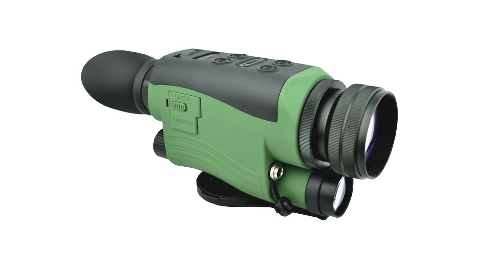 Luna Optics 5-20x44 High Res Digital Night Vision Monocular w/HD Recorder,Micro-HD Display,Interchangeable Lens Design LN-DM50-HRSD-PLUS