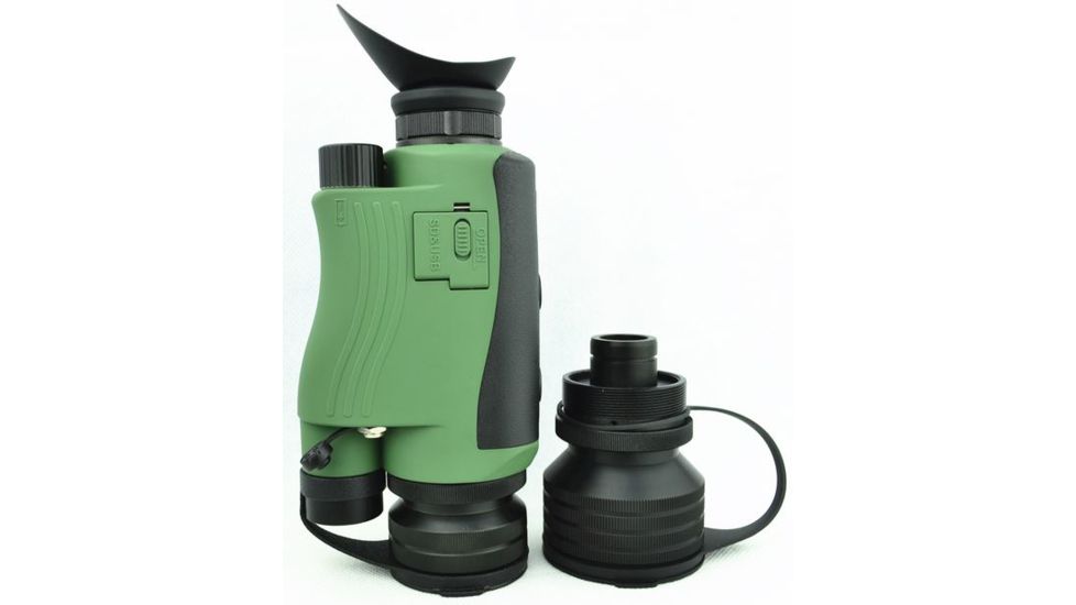 Luna Optics 5-20x44 High Res Digital Night Vision Monocular w/HD Recorder,Micro-HD Display,Interchangeable Lens Design LN-DM50-HRSD-PLUS