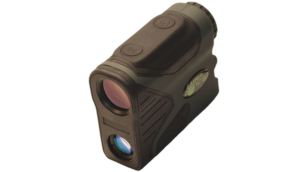 Luna Optics 7x24mm Laser Rangefinder Monocular, 1300 yds Maximum Range, Waterproof, w/ Angle Measurement &amp; Ballistic App, Green/Black, LRF1300M-PRO