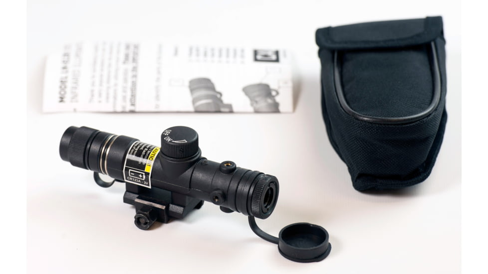 Luna Optics Extended Range IR Laser Illuminator,785nm w/Weaver/Picatinny Rail Adapter, Black, LN-ELIR-3