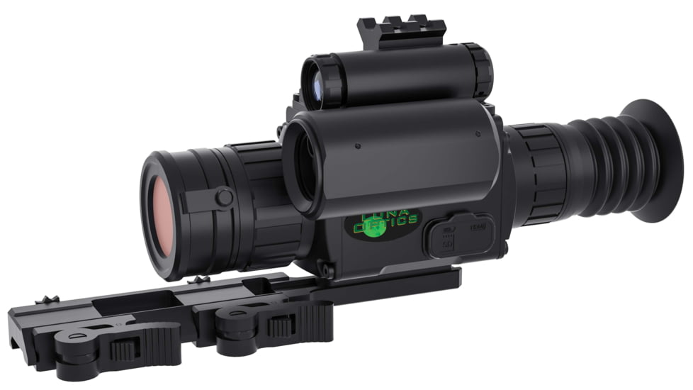 Luna Optics Quantum Elite 3.5-21x35mm Digital Day/Night Riflescope, Integrated 1200m Laser Rangefinder, 4K Video Resolution, Black, LN-QE-RS35-LRF