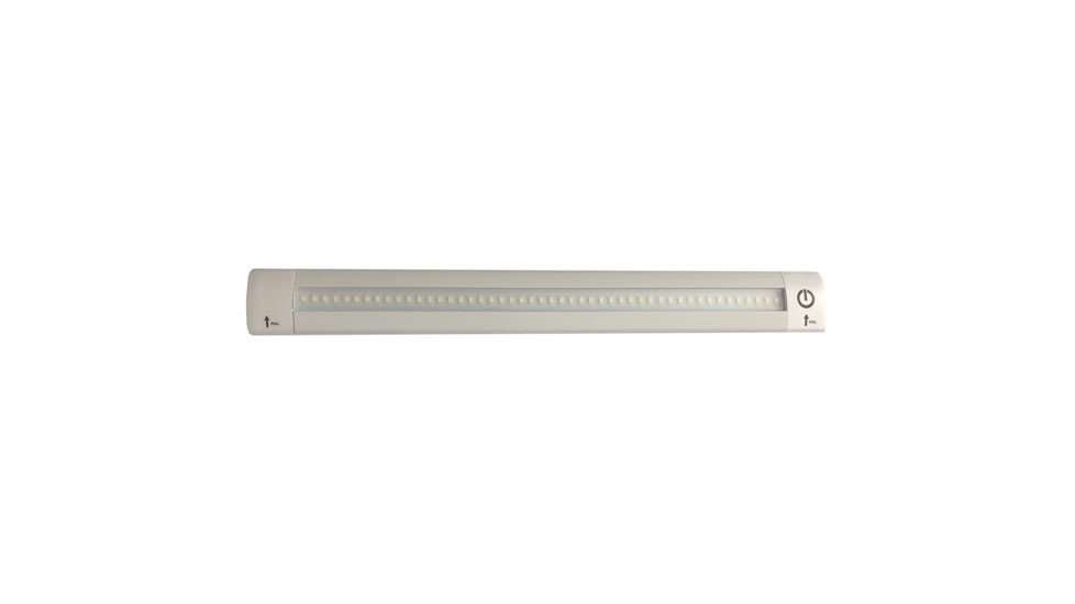 Lunasea Lighting Adjustable Linear Angle 24VDC LED Light Bar w/ Built-In Dimmer, Warm White, 12in, LLB-32KW-11-00