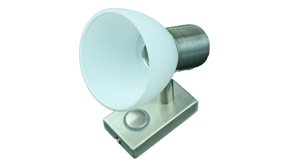 Lunasea Lighting 3W LED Wall Mount Light Fixture w/ Touch Dimming, Brushed Nickel, Warm White, LLB-33EW-81-OT