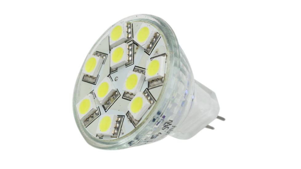Lunasea Lighting MR11 10 LED Light Bulb, Cool White, LLB-11TD-61-00