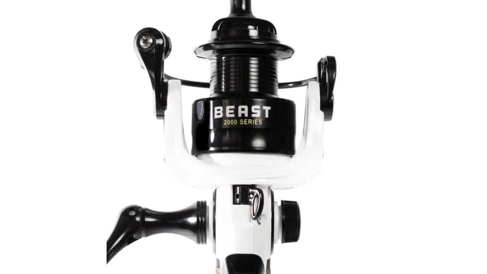 Lunkerhunt Beast Spinning Rod Combo, White, 6ft 8in, SBEACOM01