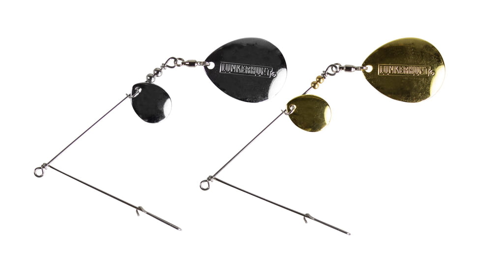 Lunkerhunt Colorado Wire Arm Package,1 Silver Colorado Blade Wire Arm, 1 Gold Colorado Blade Wire Arm, 2 Pack, CWA01