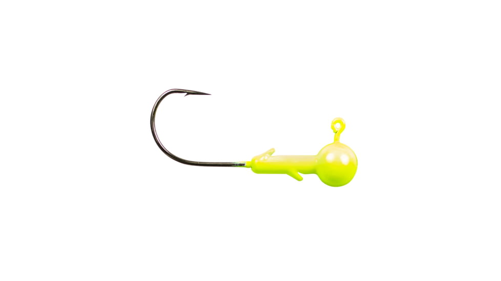 Lunkerhunt Gamefish Ball Head Jig, Gloss Chartreuse, 3/8 oz, JGFBG402