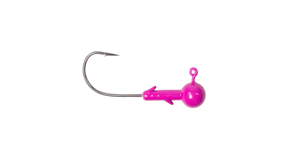 Lunkerhunt Gamefish Ball Head Jig, Gloss Pink, 1/8 oz, JGFBG106