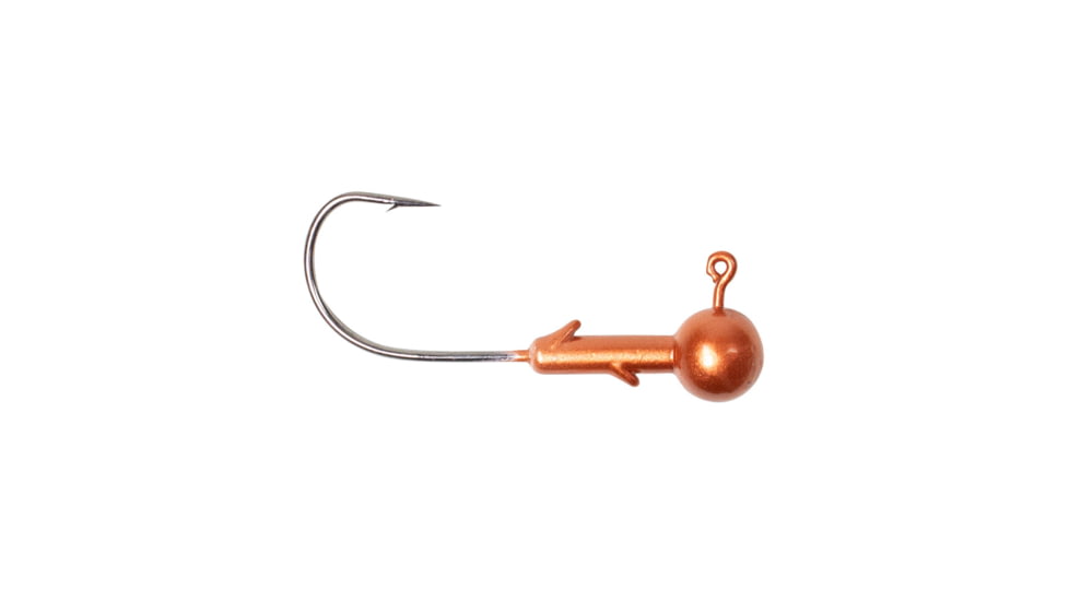 Lunkerhunt Gamefish Ball Head Jig, Metallic Orange, 1/8 oz, JGFBM104