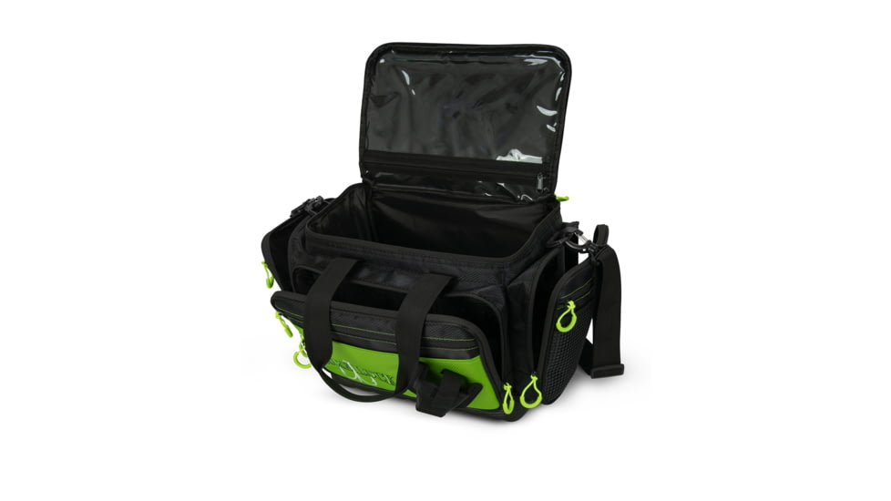 Lure Lock Soft Sided Bag &amp; 5 Medium Boxes w/Tak Liner Pack Combo, Clear/Green, Green/Black, LLPKC