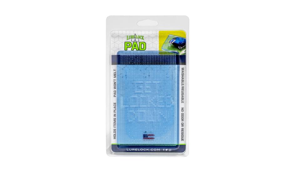 Lure Lock Sticky Gel Lure Pad, Large, Ocean Blue, Clear, LLP1