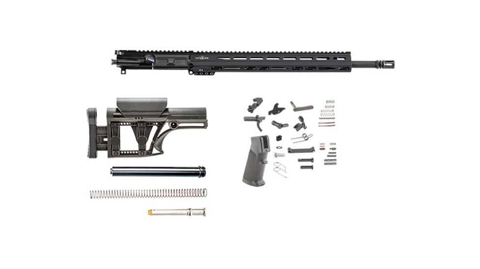 Luth-AR 18 in Mark 12 kit minus Lower Receiver w/fixed stock, Black, Rifle, RKM12-18-1M