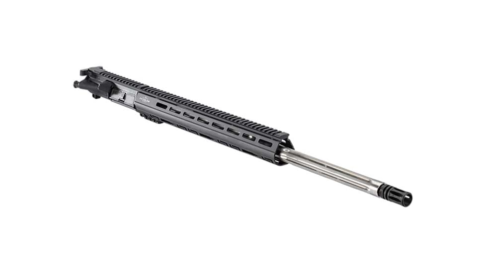 Luth-AR 24 in Bull Barrel Complete Upper Barrel Receiver Assembly, Silver/Black, 24, FTBL-B24M