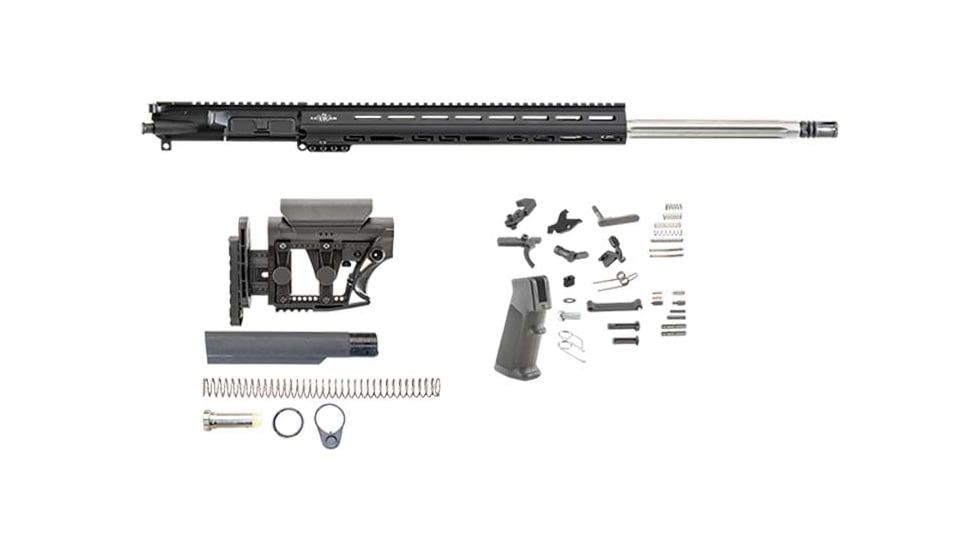 Luth-AR 24 in Bull Rifle kit minus Lower Receiver w/coll. Stock, M-Lok, Black, Carbine, RKB-24-3M
