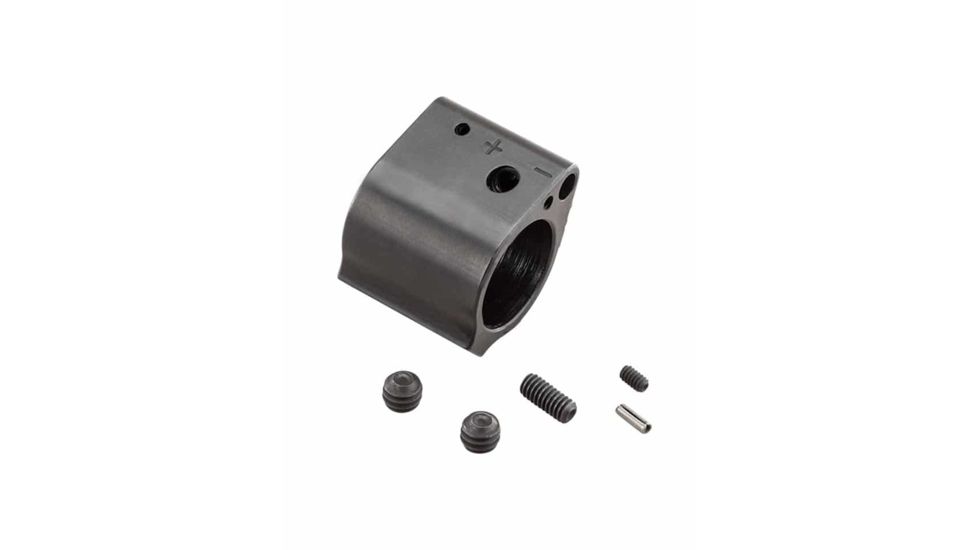 Luth-AR Adjustable Gas Block, AR-15/ M16, 5.56x45mm NATO/ .223, .750in Inner Diameter, 4140 Chrome Moly Vanadium, Nitride, Black, GB-750-A