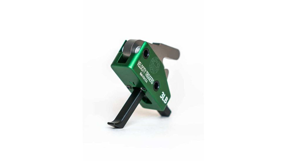 Luth-AR AR-15 Velocity Classic Trigger - Straight with Finger Stop, 3lb, Black V3004T