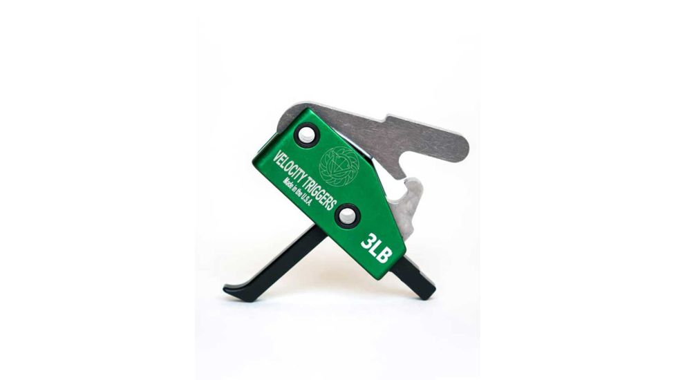 Luth-AR AR-15 Velocity Classic Trigger - Straight with Finger Stop, 3lb, Black V3004T