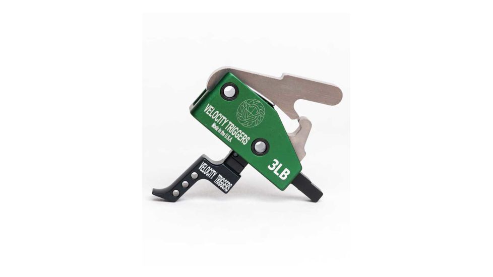 Luth-AR AR-15 Velocity MPC Trigger - Straight with Finger Stop, 3lb, Black 3MPC-SFSR-B