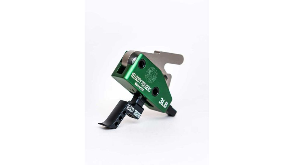 Luth-AR AR-15 Velocity MPC Trigger - Straight with Finger Stop, 3lb, Black 3MPC-SFSR-B
