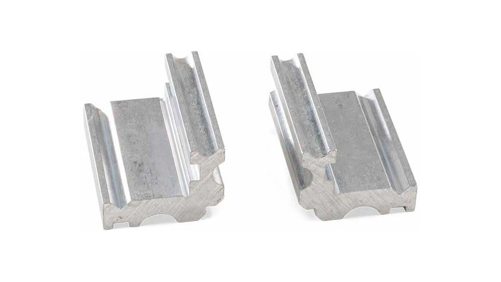 Luth-AR Barrel Vise Jaws AR-15/M16, Silver Brushed, VJ-01