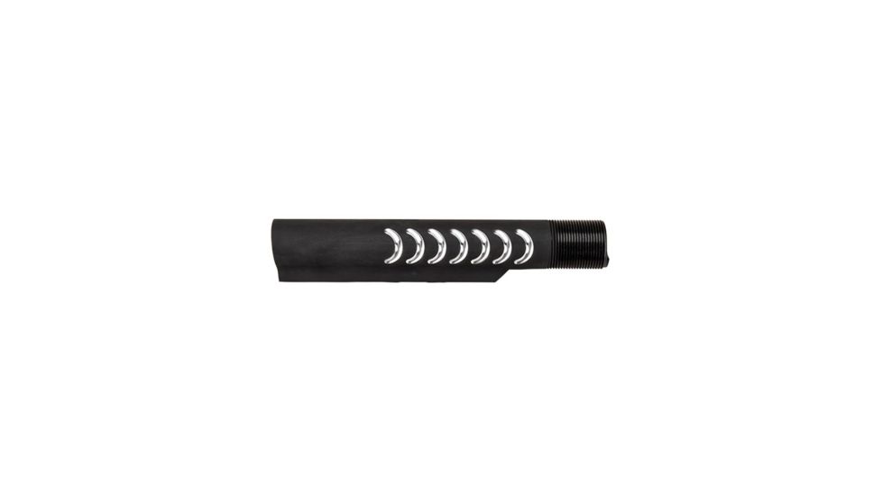 Luth-AR Commerical Scallop Carbine Buffer Tube, AR-10/ AR-15, 5.56x45mm NATO/ 7.62x51mm NATO, 7.25in Length, 6 Positions, 6061-T6 Aluminum, Anodized, Black, BS-15SC