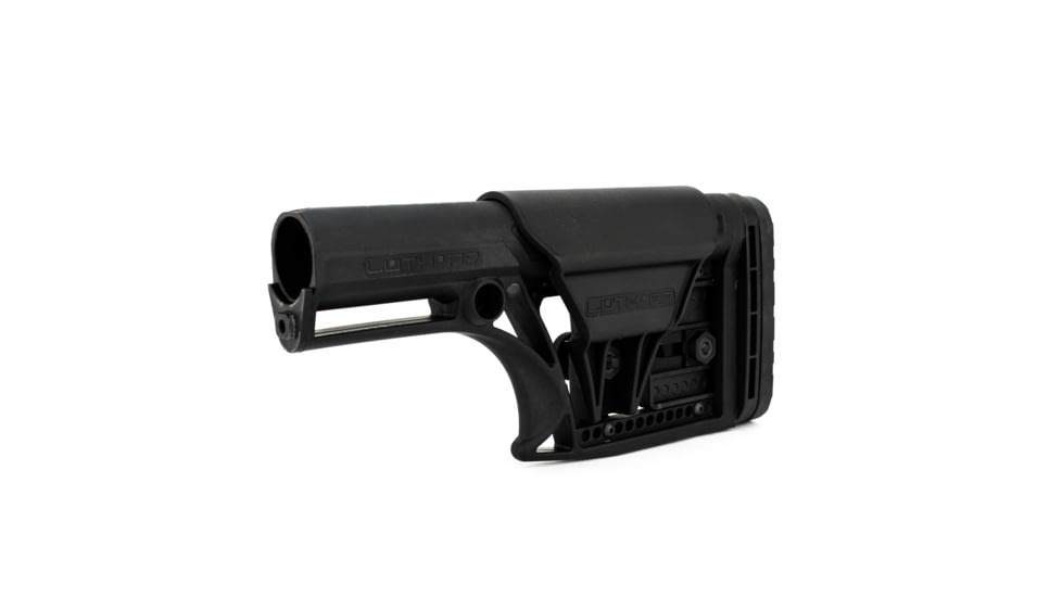 Luth-AR MBA-1 Modular Buttstock Assembly w/ 3-Axis Butt Plate, Black, MBA-1-3AX