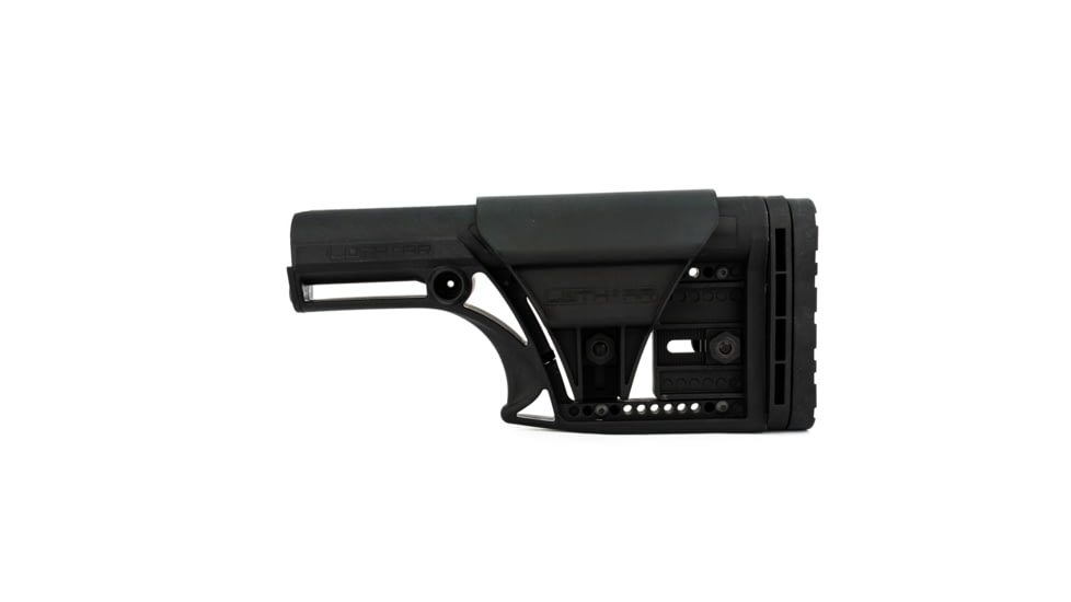 Luth-AR MBA-1 Modular Buttstock Assembly w/ 3-Axis Butt Plate, Black, MBA-1-3AX