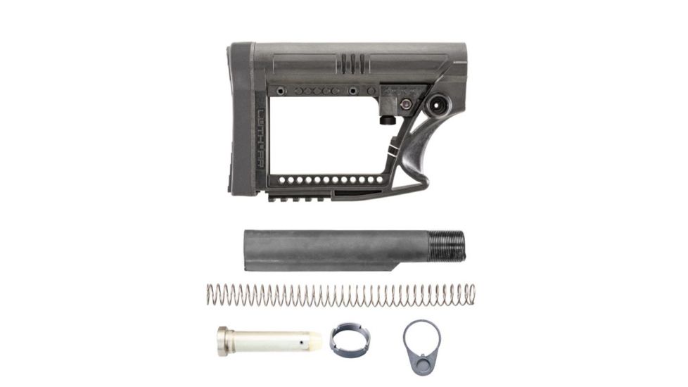 Luth-AR MBA-4 Stock Assy. with Mil-Spec .308 Kit, Black MBA-4K308-M