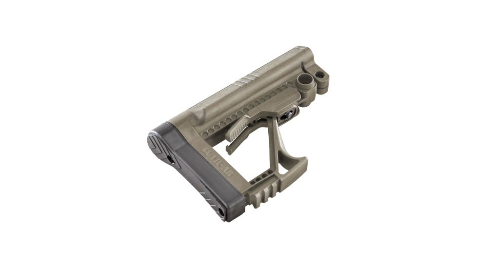 Luth-AR MBA-5 Stock Assembly, AR-10/ AR-15, 9mm/5.56x45mm/.308 Caliber, 11.5 - 14.5 in, Flat Dark Earth, MBA-5F