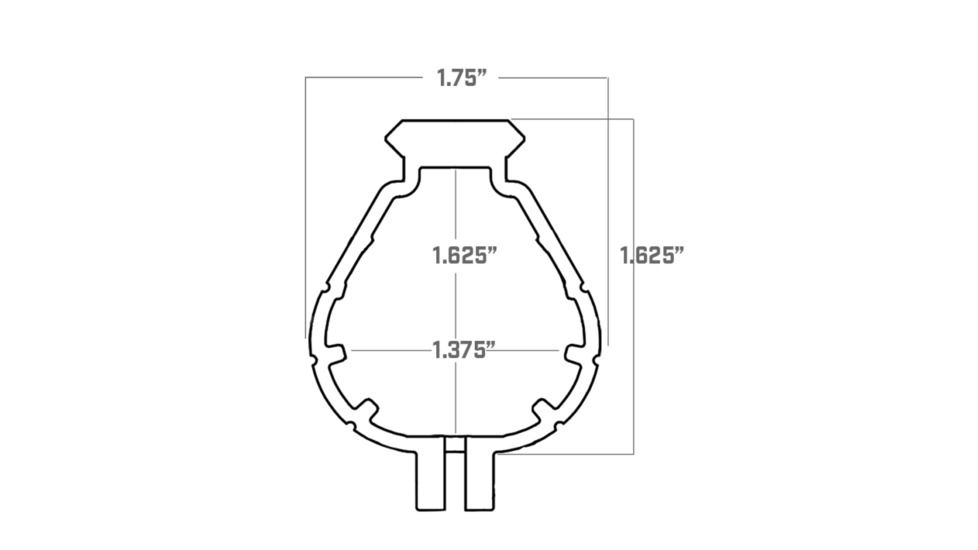 Luth-AR Palm Handguard - Smooth 15 in HG-S-15
