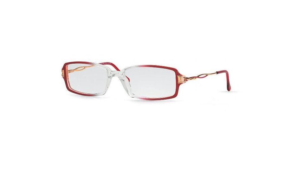 Luxottica Eyeglasses LU4307-L1054-5417 with No Line Progressive Rx Prescription Lenses 54 mm Lens Diameter / Transparent Violet Gradient Frame
