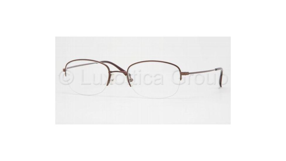 Luxottica LU 6521 Eyeglasses Styles Brown Frame w/Non-Rx 51 mm Diameter Lenses, 3004-5120, Luxottica LU 6521 Eyeglasses Styles Brown Frame w/Non-Rx 51 mm Diameter Lenses