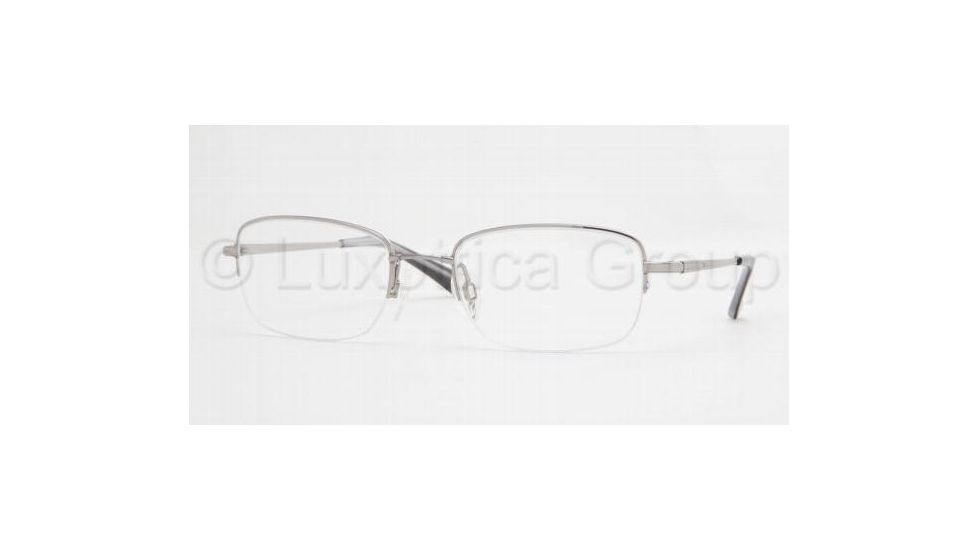 Luxottica LU6540 Progressive Eyeglasses - Shiny Gun Demo Lens Frame / 53 mm Prescription Lenses, 3035-5319