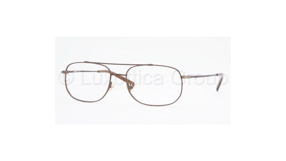 Luxottica LU6543 Progressive Eyeglasses - Brown Frame / 55 mm Prescription Lenses, 3054-5517