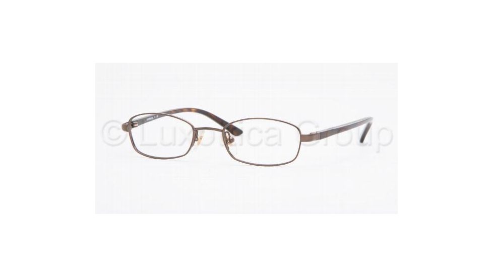 Luxottica LU6549 Progressive Eyeglasses - Brown Demo Lens Frame / 43 mm Prescription Lenses, 3066-4317