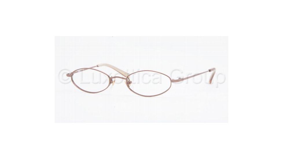 Luxottica LU 6552 Eyeglasses Styles Brown Frame w/Non-Rx 43 mm Diameter Lenses, 3057-4317