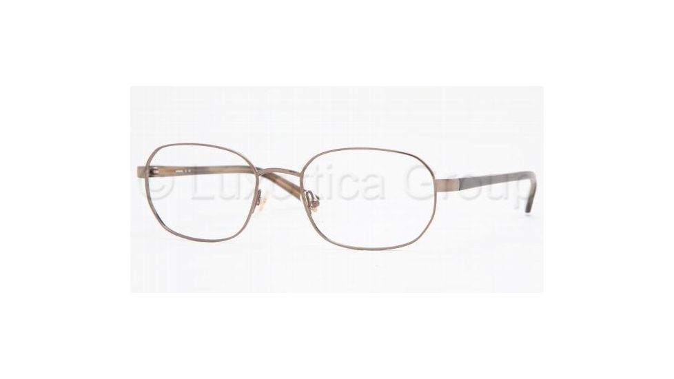 Luxottica LU6553 Progressive Eyeglasses - Brown Demo Lens Frame / 52 mm Prescription Lenses, 3049-5219