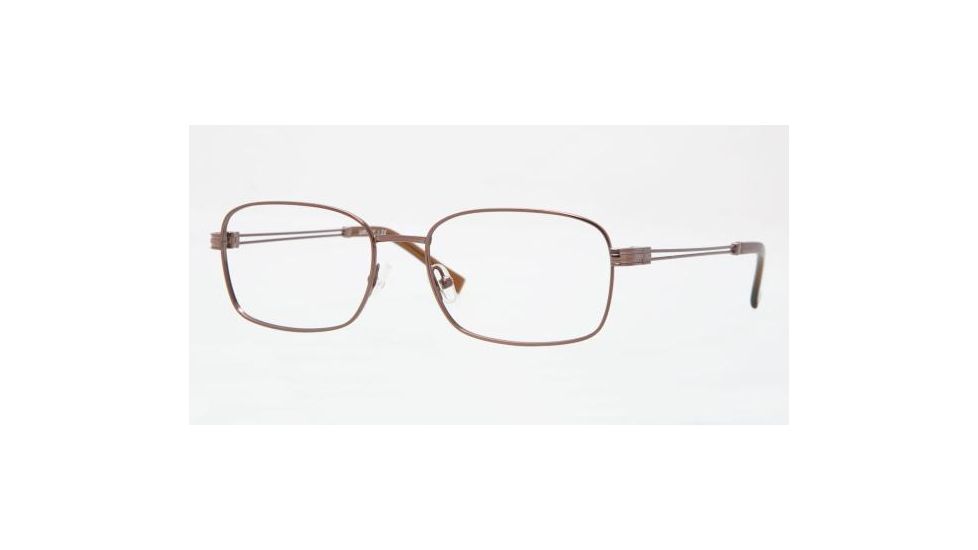 Luxottica LU 6556 Eyeglasses, Brown Frame w/Non Rx 53 mm Diameter Lenses, 3063 5317
