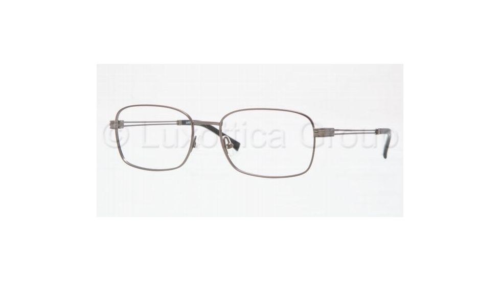 Luxottica LU 6556 Eyeglasses, Gunmetal Frame w/Non Rx 53 mm Diameter Lenses, 3074 5317