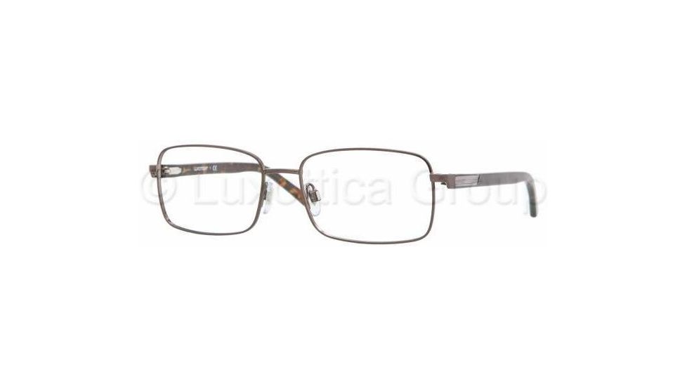 Luxottica LU1378 Progressive Prescription Eyeglasses F230-5517 - Shiny Black Cocoa 