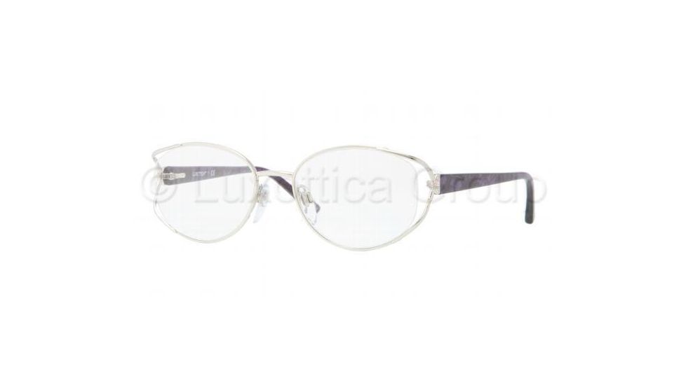 Luxottica LU2301B Progressive Prescription Eyeglasses F244-5118 - Shiny Silver Frame