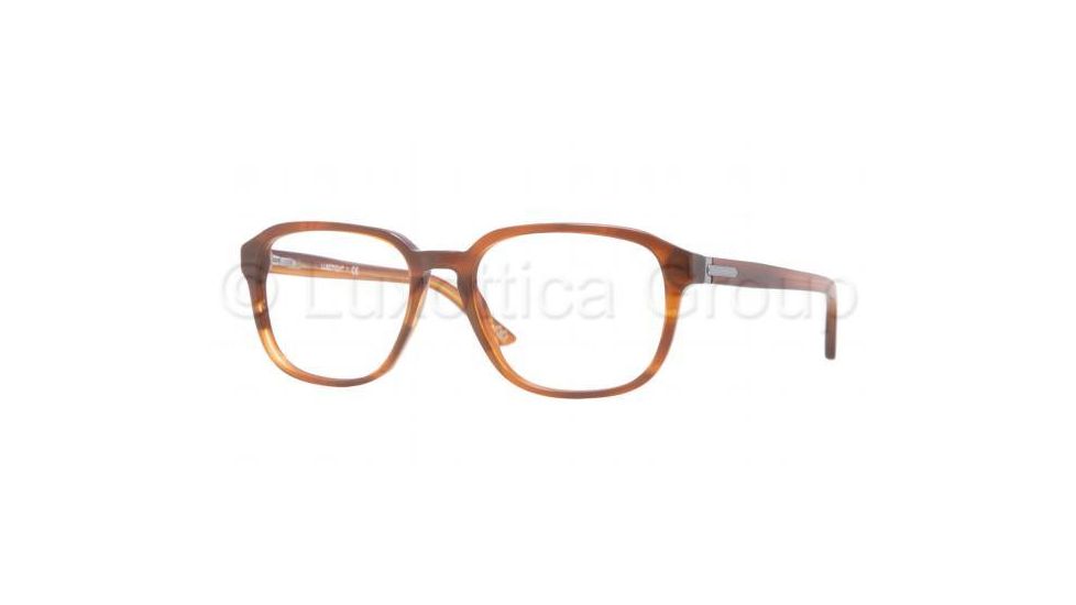Luxottica LU3207 Eyeglass Frames C226-5218 - Light Striped Havana Frame, Demo Lens Lenses